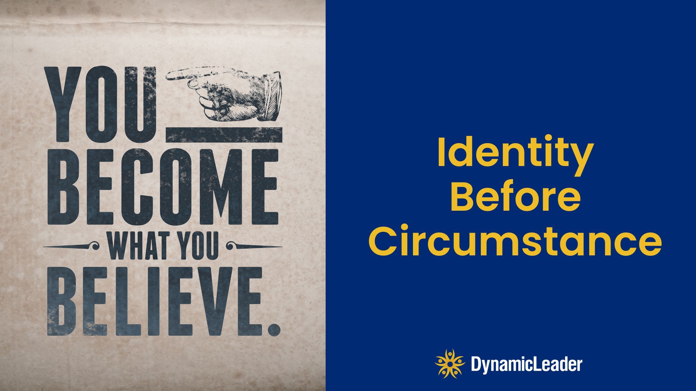 Identity Before Circumstances — Wednesdays with Wayne note by Dr. Wayne Pernell