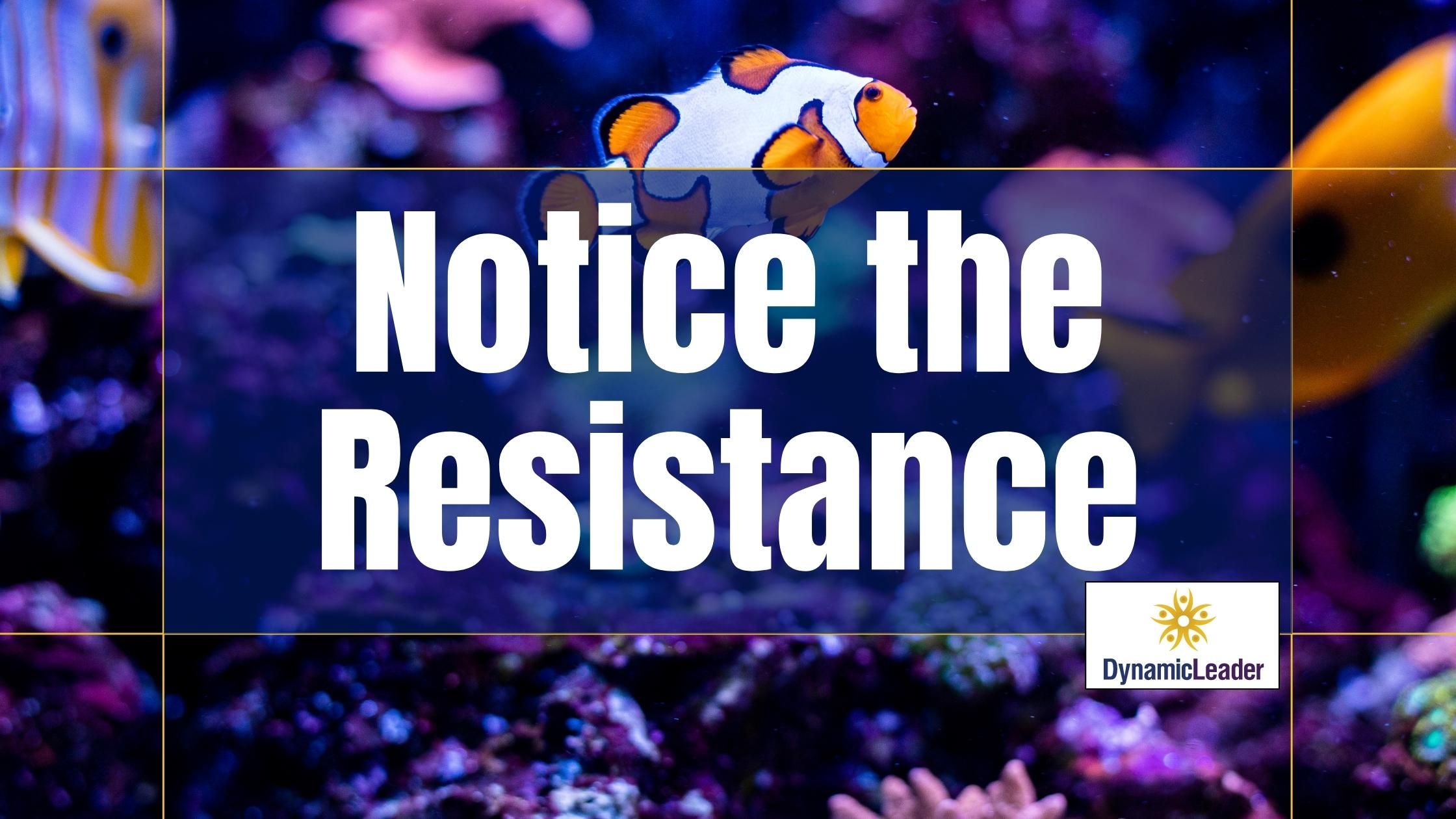 Notice the Resistance — Wednesdays with Wayne note by Dr. Wayne Pernell
