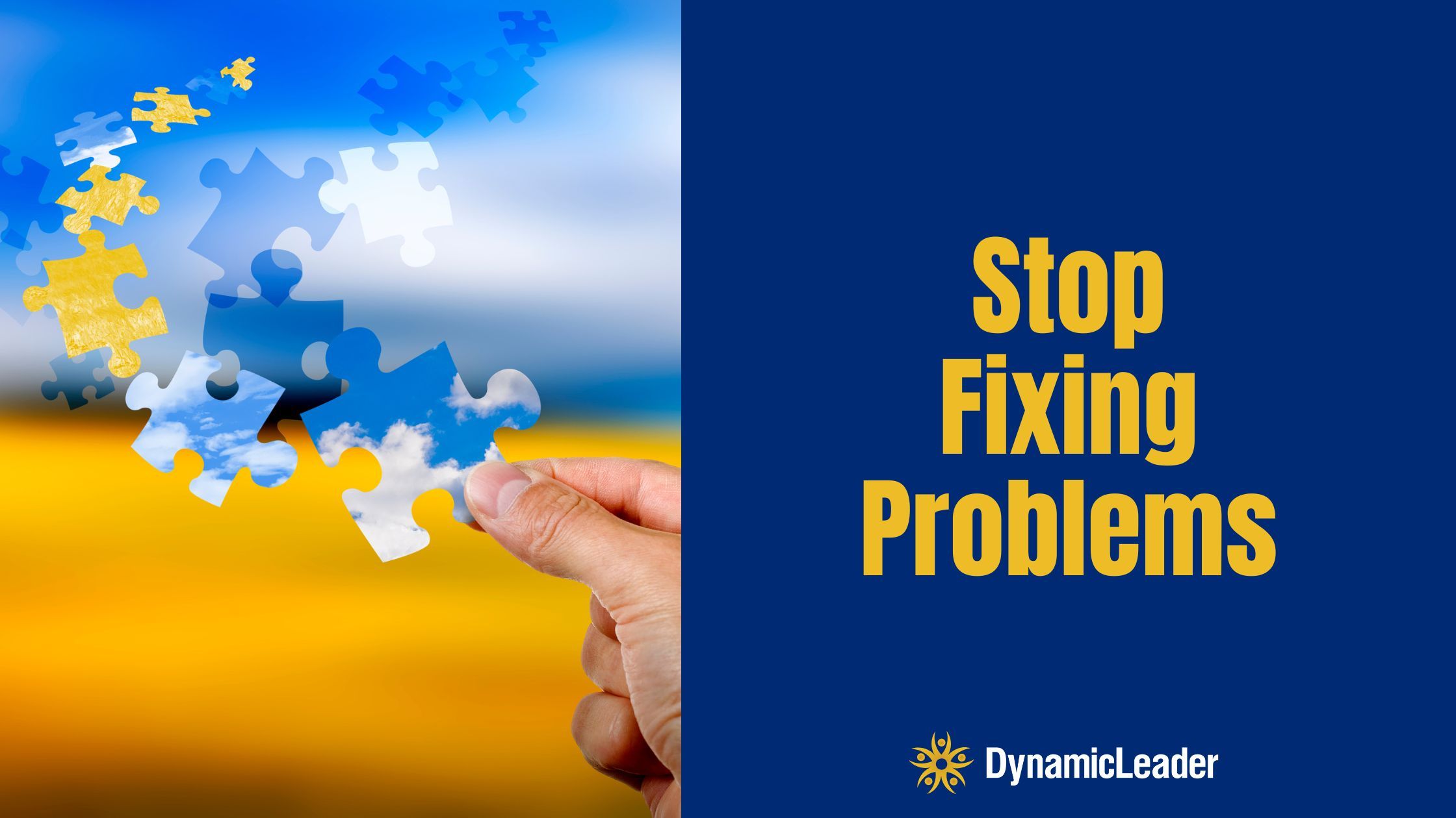 Stop Fixing Problems — Wednesdays with Wayne note by Dr. Wayne Pernell