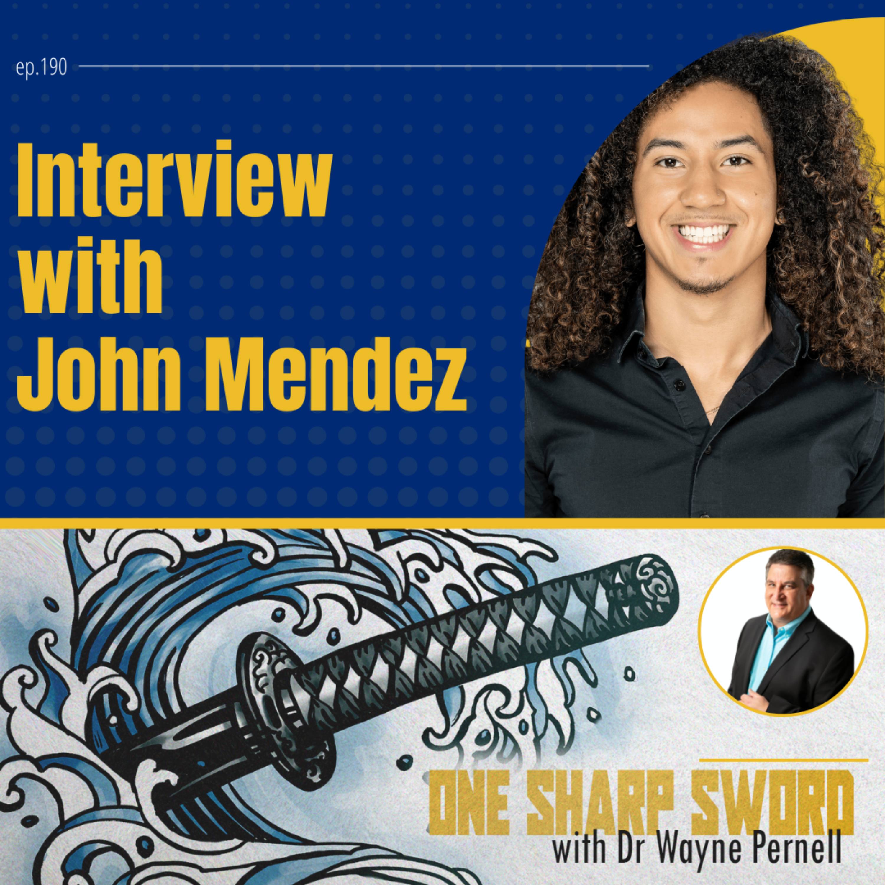 Interview with John Mendez episode art