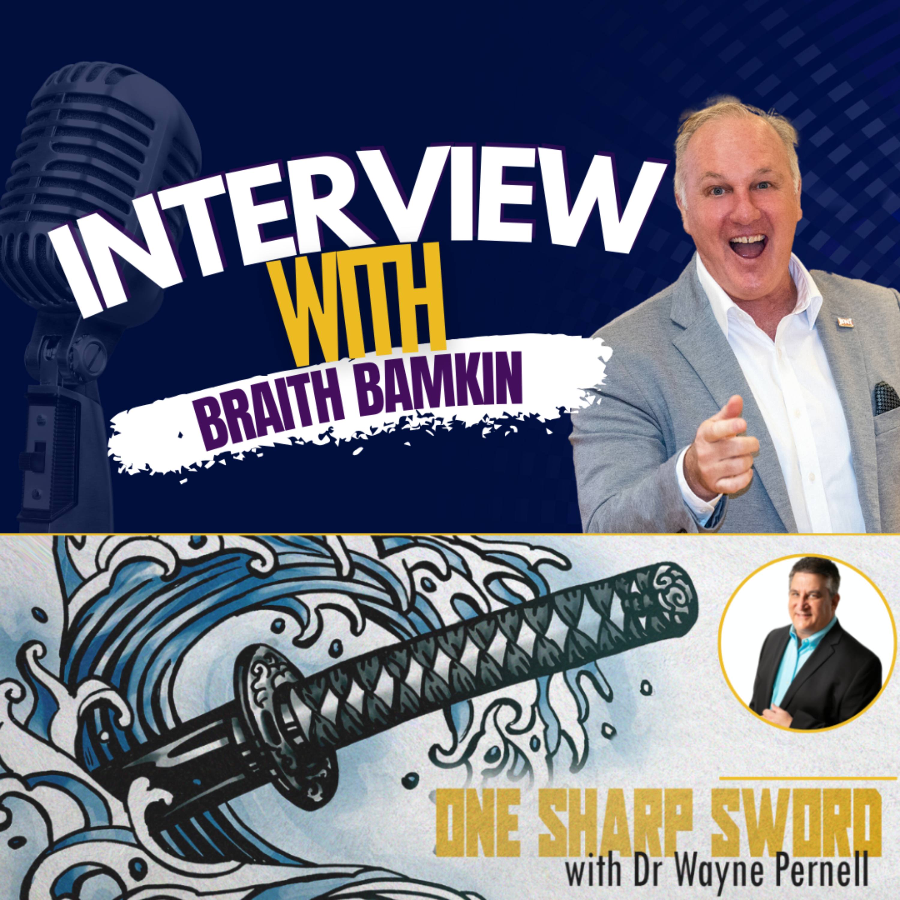 Interview with Braith Bamkin episode art