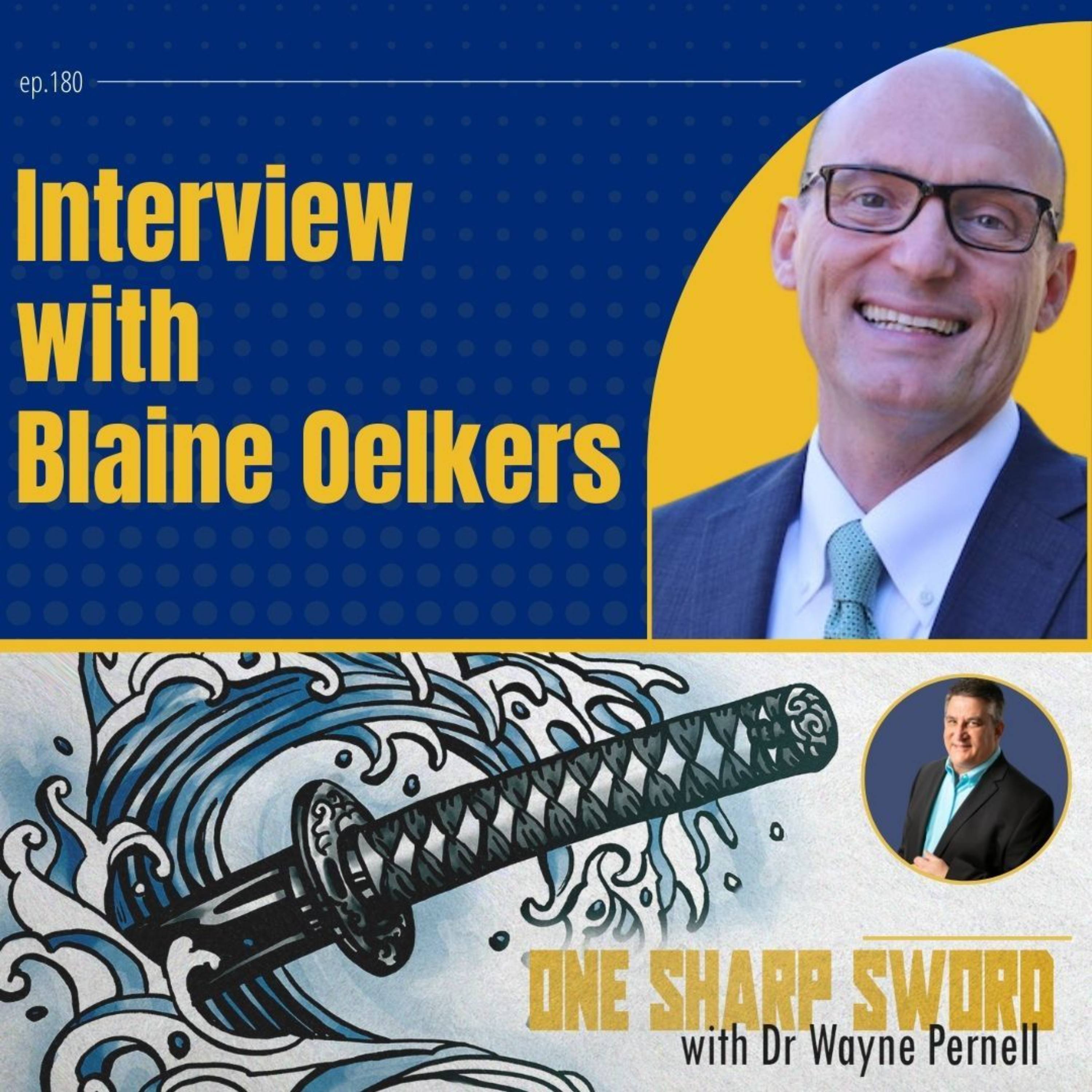 Interview with Blaine Oelkers episode art
